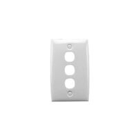Standard Series, Flush Plate, 3 Gang, Standard - White Electric