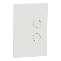 C-Bus, SpaceLogic Wall Plate, Saturn Zen, A-Series, Key Input unit, 2 keys - Zen White