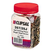 Clipsal - General Accessories, Bugle Head, Self Drilling Point, 7 X 25mm, Jar 400