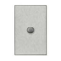 Saturn Series, Switch Cover, 1 Gang - Horizon Silver