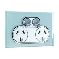 Saturn Series, Double Switch Power Point, 250V, 10A - Ocean Mist