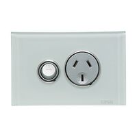 Saturn Series, Single Switch Power Point, 250V, 10A - Ocean Mist