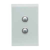 Saturn Series, Switch Cover, 2 Gang - Ocean Mist