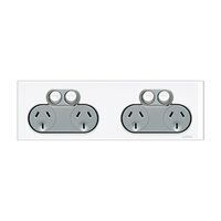 Saturn Series, Quad Switch Power Point, 250V, 10A - Pure White
