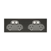 Saturn Series, Quad Switch Power Point, 250V, 10A - Horizon Black
