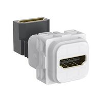 Clipsal Iconic, HDMI 1.4 Female Connector, Angled - Translucent