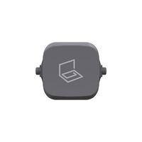 Clipsal Iconic, Essence Rocker, STUDY - Ash Grey
