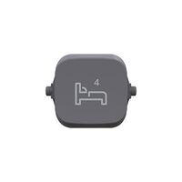 Clipsal Iconic, Essence Rocker, BED4 - Ash Grey