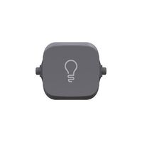 Clipsal Iconic, Essence Rocker, LIGHT - Ash Grey