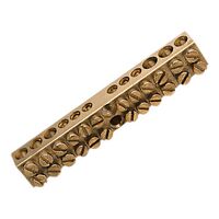 Clipsal - Max 4, Brass link bar, 100 A 500 V 12 hole length 80 mm