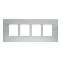 Medilec, Flush Mount Metal Plate, Wall Boxes, 4 Gang, Fascia