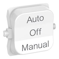 Pro Series, Rocker Toggle, 3-pos AUTO-OFF-MANUAL - Extra Vivid White