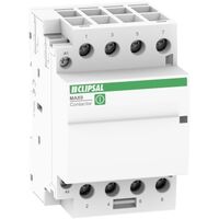 MAX9, Contactor, 4 NO, 63A, Ue=415VAC, Uc=240VAC, 3 Modules