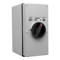 Clipsal - 56 Series, Surface Switch, 2 Gang, 3 Pole, 500VAC, 63A - Resistant Orange