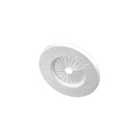 Clipsal - Cable Management, Universal Cover Flange, Suits 16-25mm Flexible Conduit - White Electric