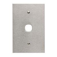 Metal Plate Series, Switch Grid Plate and Cover, 1 Gang, BSL Style, Less Mechanism, Over Size - Black