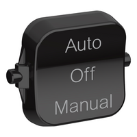 Pro Series, Rocker Toggle, 3-pos AUTO-OFF-MANUAL - Black