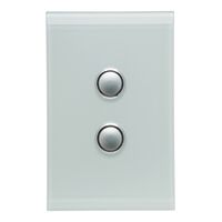 Saturn Series, Switch Cover, 2 Gang - Horizon Black