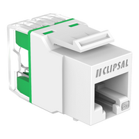 Clipsal Actassi, RJ45 Jack, CAT6A UTP Keystone - White Electric