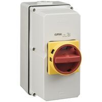 Clipsal - 56 Series, Surface Switch, 1 Gang, 3 Pole, 690VAC, 63A, Heavy Duty - Grey