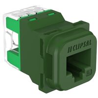 Clipsal Actassi, S-110 RJ45 Connector, 40M, Unshielded Cat 6, Bag x1 - Green