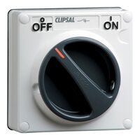 Clipsal - 56 Series, Surface Switch, IP66 1 Gang 3 Pole 20A Control - Grey