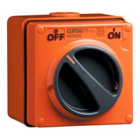 Clipsal - 56 Series, Surface Switch, 1 Gang, 3 Pole, 500VAC, 20A - Chemical Grey