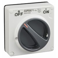 Clipsal - 56 Series, Surface Switch, IP66 1 Gang 3 Pole 63A Less Enclosure - Grey