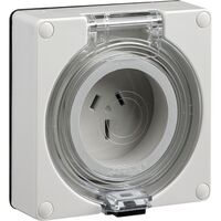 Easy56, Socket, 3 Pin, 15A, 250V, Less Enclosure