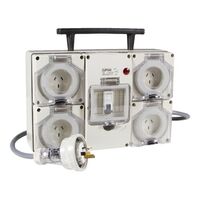 Clipsal - 56 Series, Socket Outlet, 250V, 10A, 30mA RCD, Portable RCD Protected - Grey