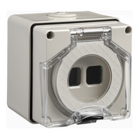 Clipsal - 56 Series, 40 Module Adaptor, 2 Aperture - Grey