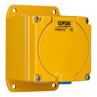 Metal Clad, Socket Outlet, 1 Gang 32A 250V, 3 Round Sockets, IP66, Cast Aluminium Material