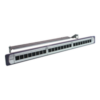 Clipsal Actassi, P/Panel 24 Port, CAT6 UTP Shutter with Jacks