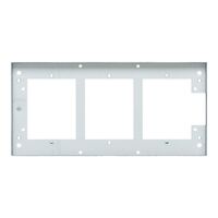 Medilec, Flush Mount Metal Plate, Wall Boxes, Grids, 3 Gang