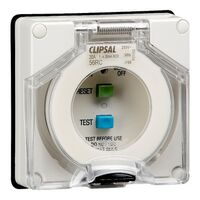 Clipsal - 56 Series, Residual Current Circuit Breaker, 2 Pole, 20A, 30mA, Less Enclosure - Resistant Orange