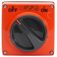 Clipsal - 56 Series, Surface Switch, IP66 1 Gang 3 Pole 20A Less Enclosure - Resistant Orange