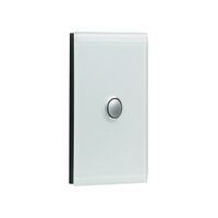 Saturn Series, Switch Grid and Cover Assembly, 1 Gang, Less Mechanism - Horizon Black