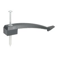 Thorsman, single cable wing, with nail plug, dark grey- set of 25