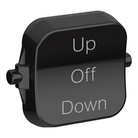 Pro Series, Rocker Toggle, 3-pos UP - OFF - DOWN - Black