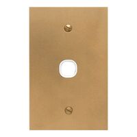 Metal Plate Series, Switch Grid Plate and Cover, 1 Gang, BBSL Style, Less Mechanism, Over Size - Black