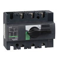 ComPact, Switch disconnector, Compact INS125 , 125 A, standard version with black rotary handle, 3 poles