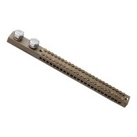 Clipsal - Max 4, Earth bar, 220 A 24 hole length 221 mm Front wiring 2 studs for cable lugs