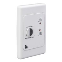 Medilec, Residual Current Circuit Breaker, 2 Pole, 20A, 10mA, Vertical - White Electric