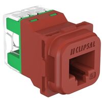 Clipsal Actassi, S-110 RJ45 Connector, 40M, Unshielded Cat 6, Bag x1 - Red