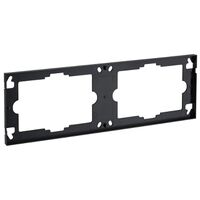 Saturn Series, Decorative Surround, 2 Gang, Horizontal - Black