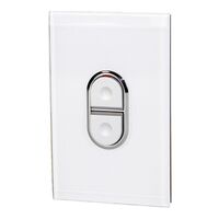 Saturn Series, Flush Switch, 1 Gang, 250V, AC,45A, push-button - Pure White