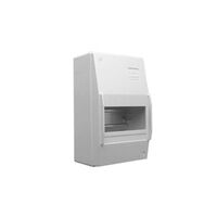 Max 4 Consumer Switchboards, Switchboard Enclosure, Series 4CC, 6 Module, Surface Mount, Full DIN Rail - White Electric