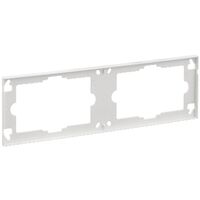 Saturn Series, Decorative Surround, 2 Gang, Horizontal - White Electric