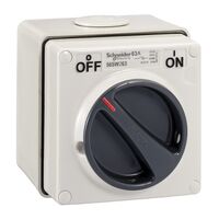 Clipsal - 56 Series, Surface Switch, 1 Gang, 2 Pole, 500VAC, 63A - Grey