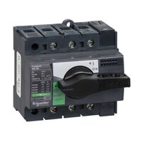 ComPact, Switch disconnector, Compact INS80 , 80 A, standard version with black rotary handle, 3 poles